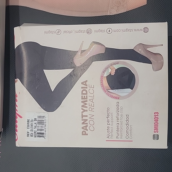 Lot Of 2 Colombian ButtLift Leg Slimming Stagmi Pantyhose Tights 1 S/M & 1 L - Picture 9 of 16